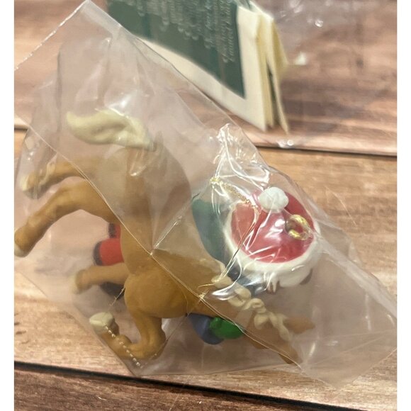 1991 HALLMARK KEEPSAKE ORNAMENT QX5367 SWEET TALK HORSE BOY CANDY CANE - Picture 6 of 6